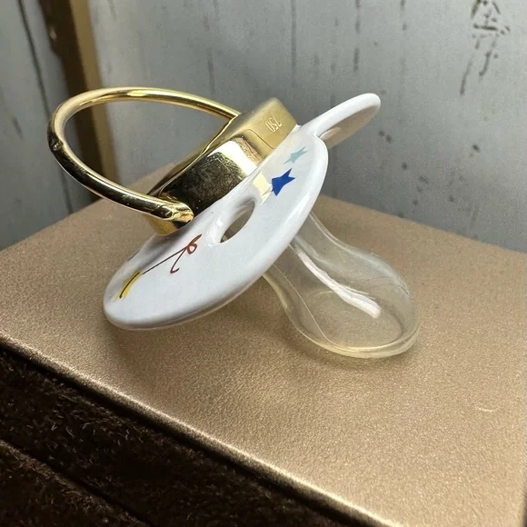 14k Gold Pacifier keepsake with baby’s name